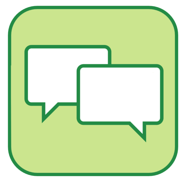 icon of speech bubbles