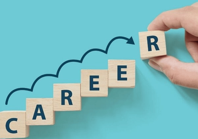 scrabble tiles forming the word "career"