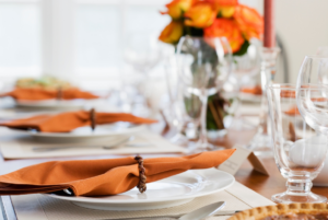 image of orange napkins