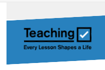Teaching dept logo - every lesson shapes a life
