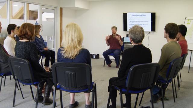 Photo of Paul Beard teaching a group