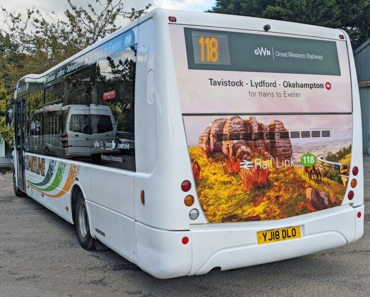 Photo of the new Service 118 bus
