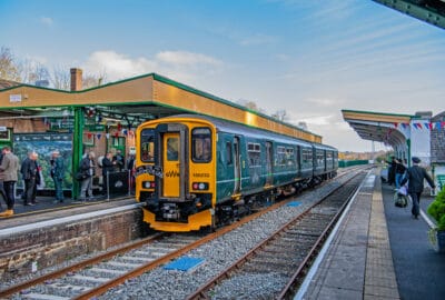 Dartmoor Line train at Okehampton Station