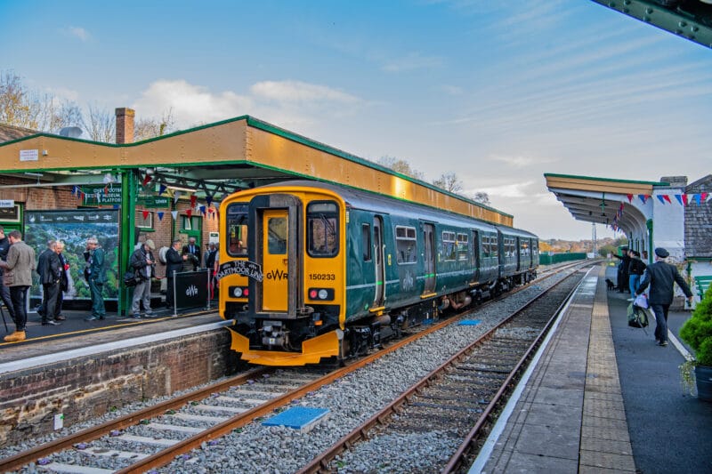 Dartmoor Line train at Okehampton Station