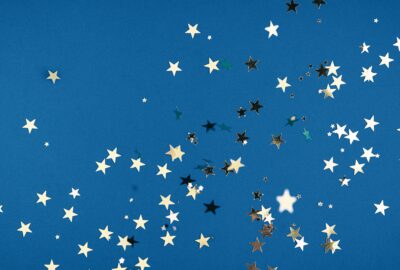 stars on blue background