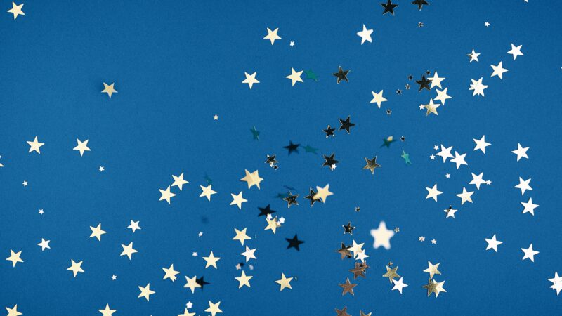 stars on blue background