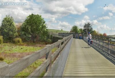 Visualisation of the trail at Luxtons Marsh