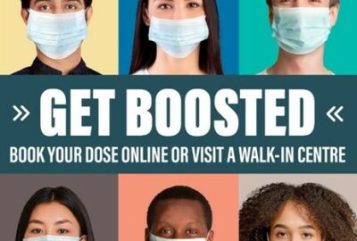 Advert with the words, 'Get Boosted'