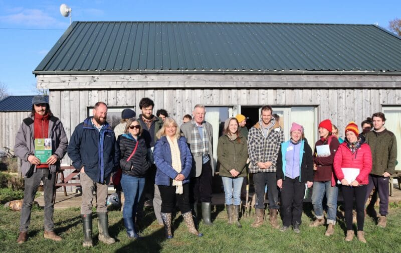 Photo of Cllr Rufus Gilbert visiting the Apricot Centre