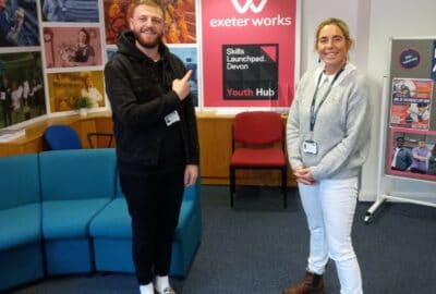 Photo of staff at Devon Youth Hub