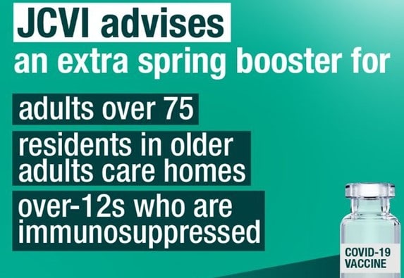 Extra booster for over 75s and people who are vulnerable