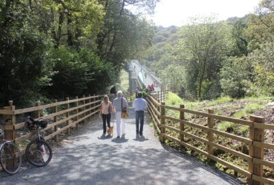 Photo of walkers on Gem Bridge