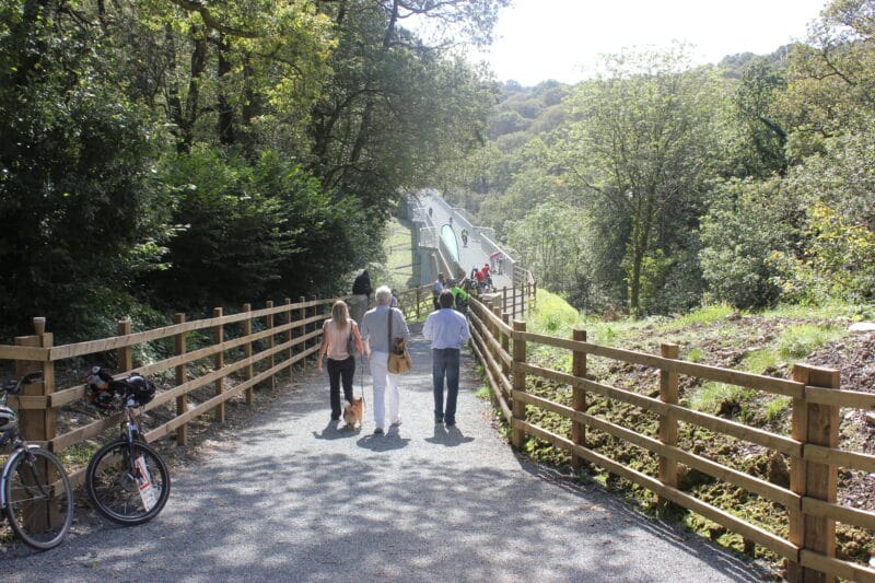 Photo of walkers on Gem Bridge