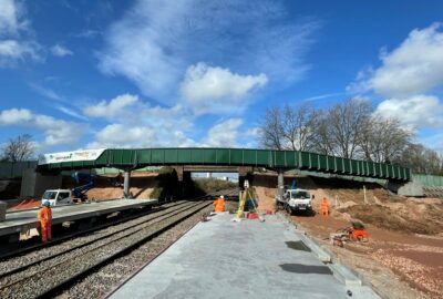 Photo of the new bridge at Marsh Barton