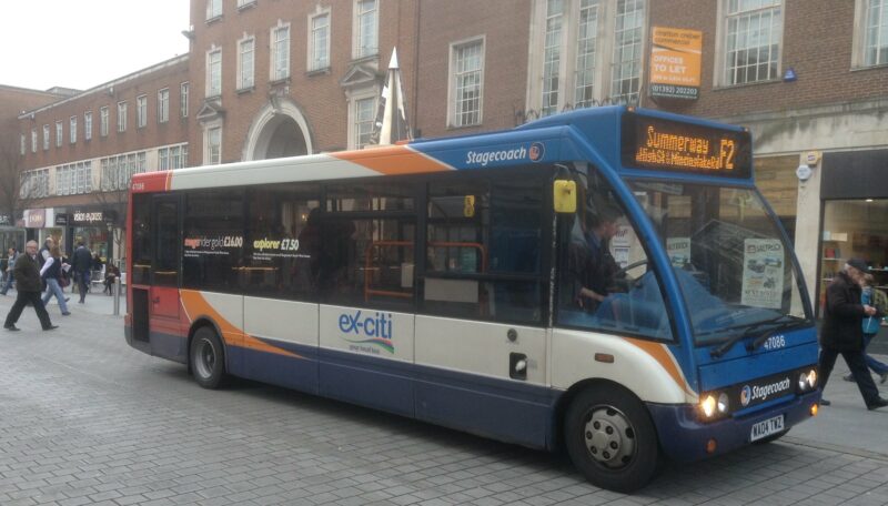 A Stagecoach bus in Exeter