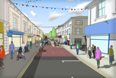 Artist impression of Queen Street proposals