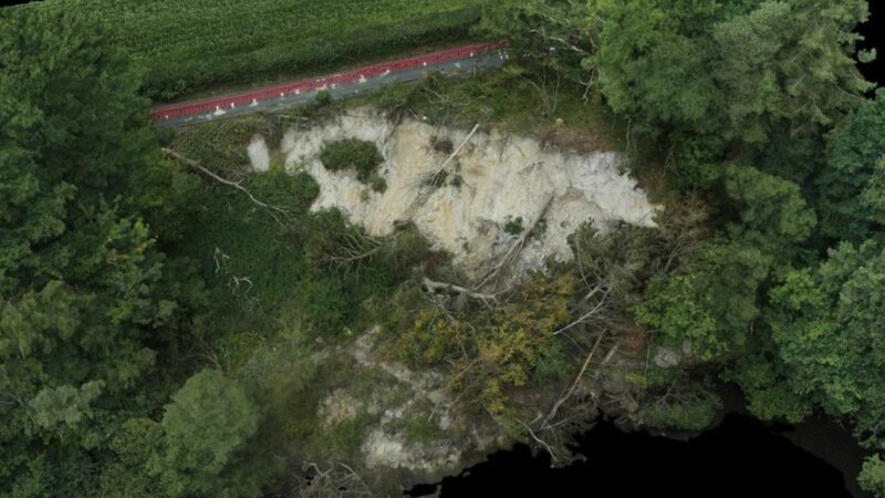 Landslip at Ashburton Road