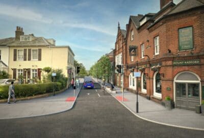 Artist impression of Magdalen Road layout