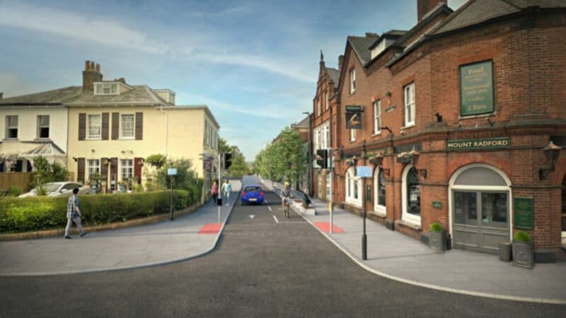 Artist impression of Magdalen Road layout