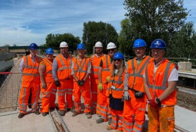 Partners visiting Marsh Barton railway station