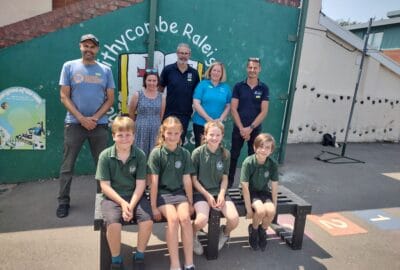 Withycombe school's new bench