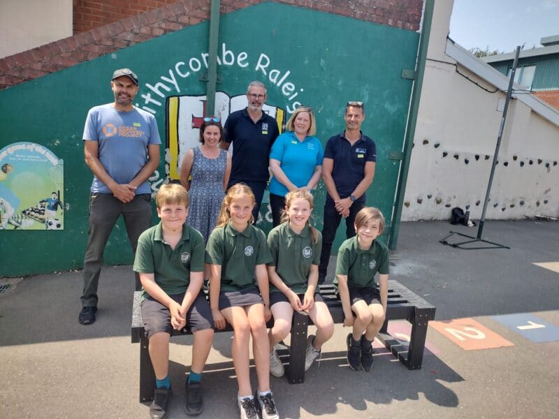 Withycombe school's new bench