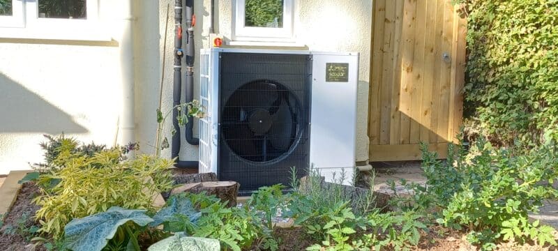 An air source heat pump