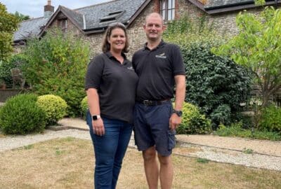 Nathan and Lizzie from Nethway Farm Holiday Cottages