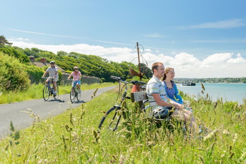 Cyclists in Devon