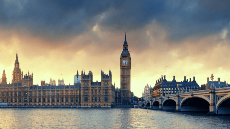 Westminster, from across the river.