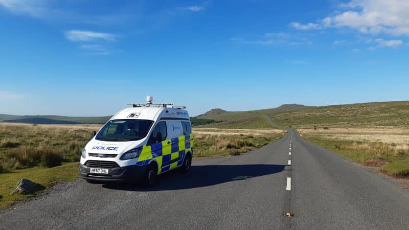 Police speed detection team