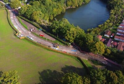 Drone view of Ashburton Road