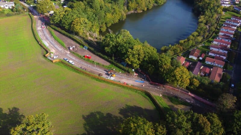 Drone view of Ashburton Road