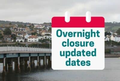 Revised dates for SHaldon Bridge overnight closure