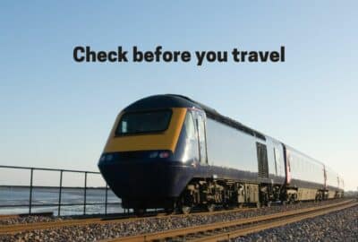 Check before you travel - train strikes
