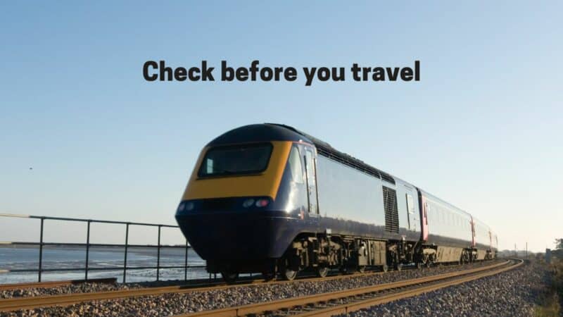 Check before you travel - train strikes