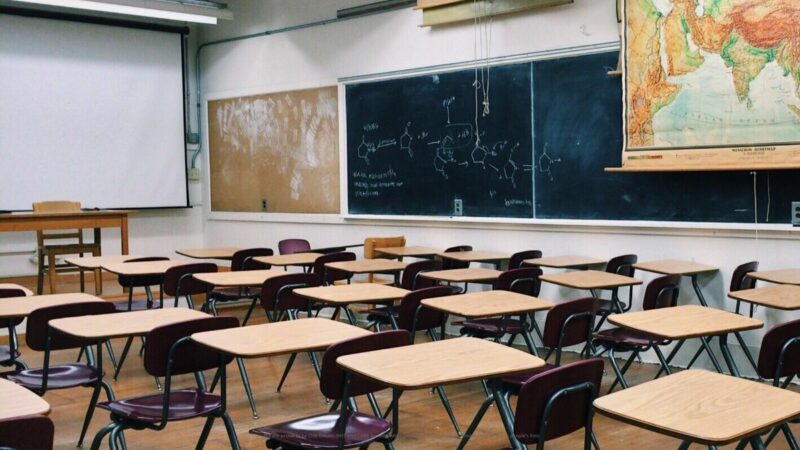 An empty classroom