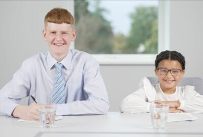 Two young people featured in the campaign video, interviewing the potential foster carers