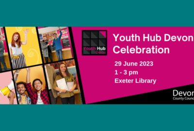 Youth Hub celebration event banner