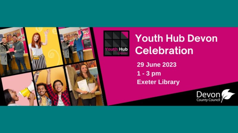 Youth Hub celebration event banner