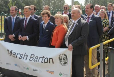 Transport Secretary Mark Harper officially opens Marsh Barton Railway Station