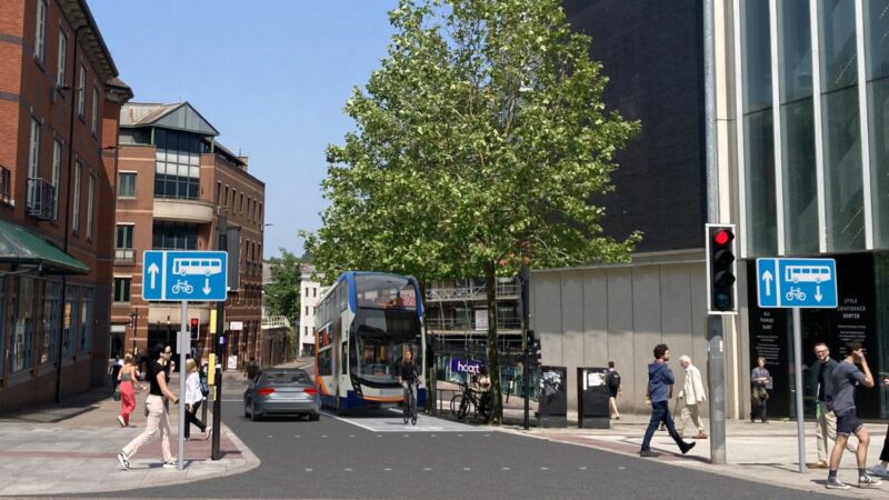 Computer image of proposals for New North Road