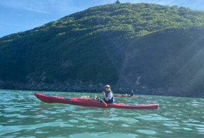 Keira, during her kayaking expedition for her Duke of Edinburgh award