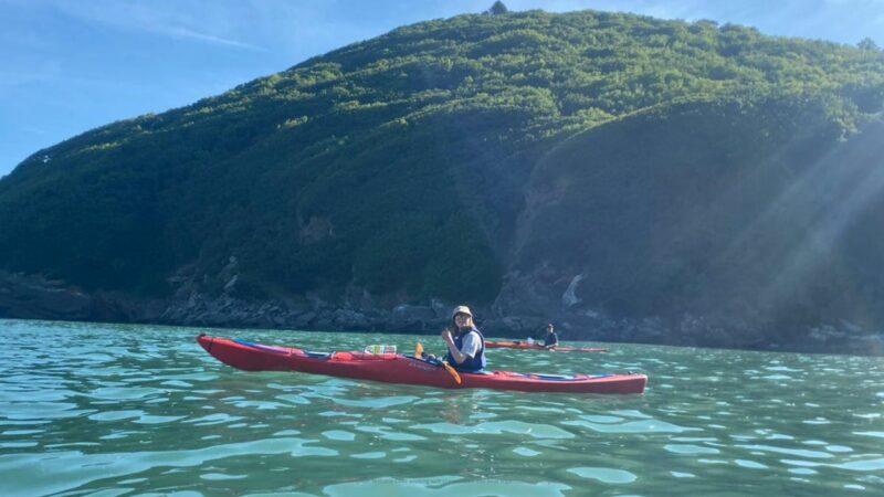 Keira, during her kayaking expedition for her Duke of Edinburgh award