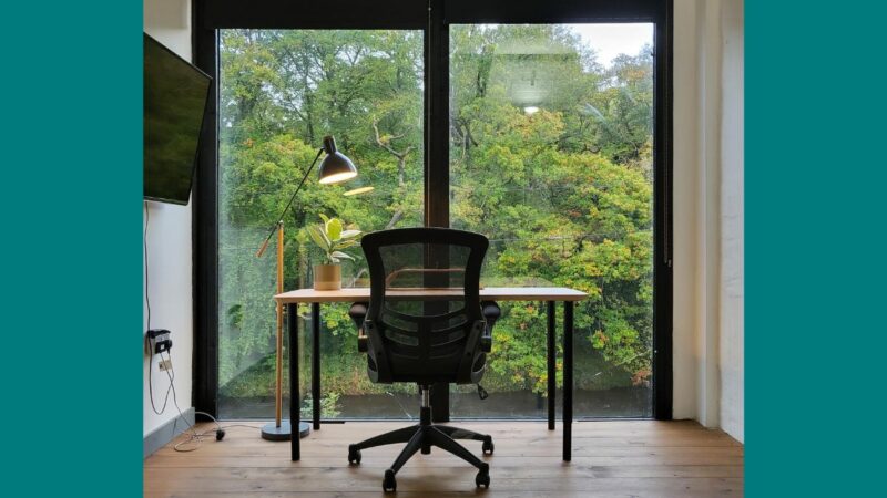 Desk at CoWorking Devon in Buckfastleigh