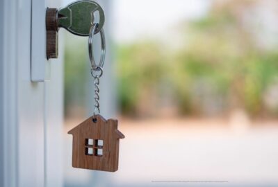 A key in the front door