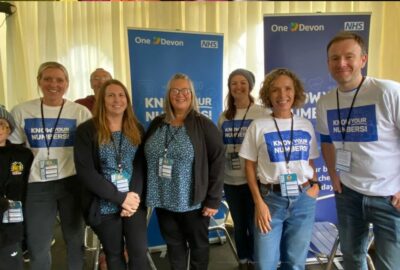 The team from Public Health Devon and the NHS, who provided the free blood pressure checks