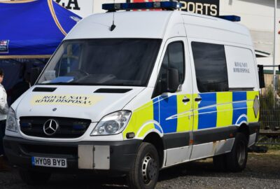Bomb disposal van