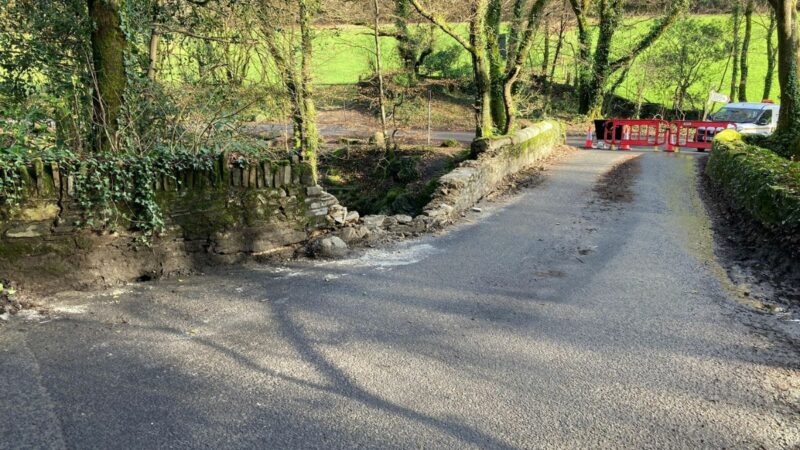 Damage to Denham Bridge