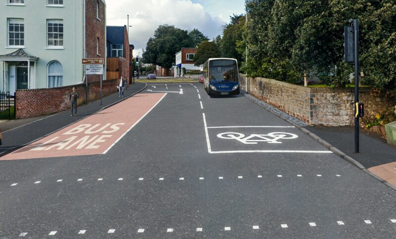 Bus Lane on Barrack Road